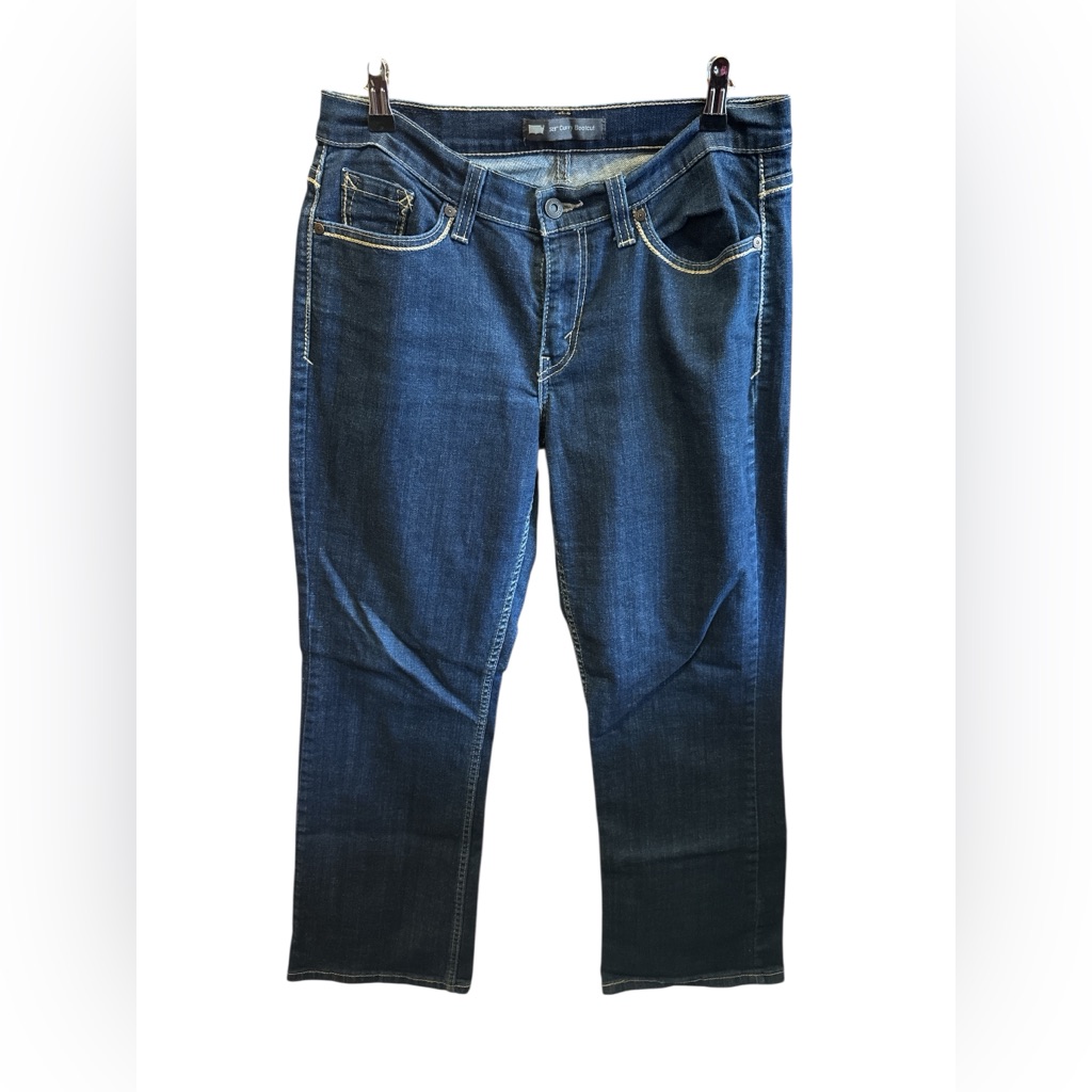 Levis 529 Curvy Bootcut Stylish Blue Denim Stitched Jeans Casual Womens 10